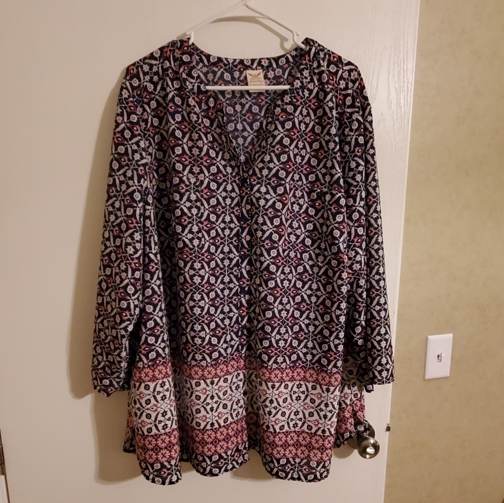Faded Glory pattern blouse size 4X